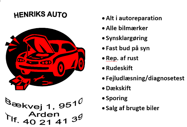 Henriks Auto - Autoværksted i Arden - Hobro