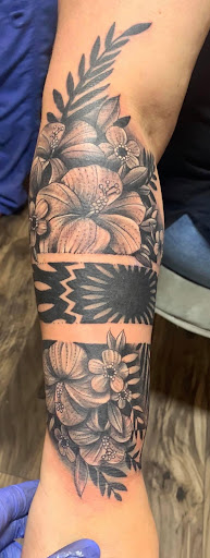 Explore simple line work tattoo ideas, creative tattoo ideas in Mayodan, available at Bleeding Ink Tattoo