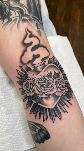 Explore palm size tattoo ideas, creative tattoo ideas in Chatham, available at DMC Tattoo