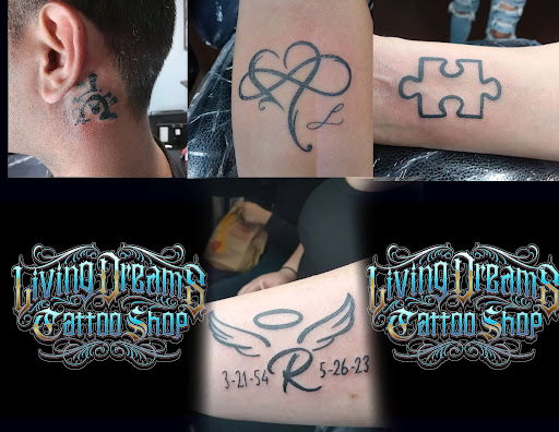 Explore easy line tattoo ideas, creative tattoo ideas in West Covina, available at Living Dreams Tattoo Shop