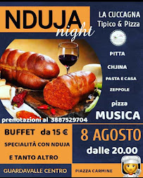 Carte du La Cuccagna tipico &pizza à Guardavalle