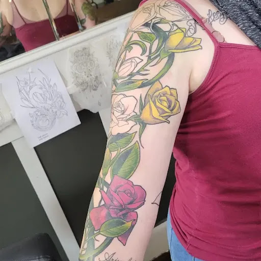 Explore small beach tattoo ideas, creative tattoo ideas in Eureka, available at Bohemian Tattoo