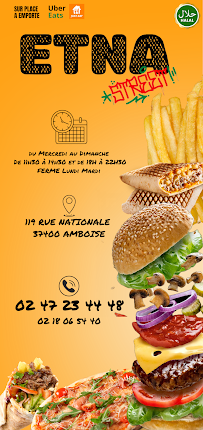 Etna Street Tacos - Burger - Kebab à Amboise carte