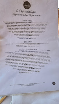 Noélia à Cabanas menu