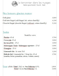 Le Ferronnier dans les Nuages à Douai menu