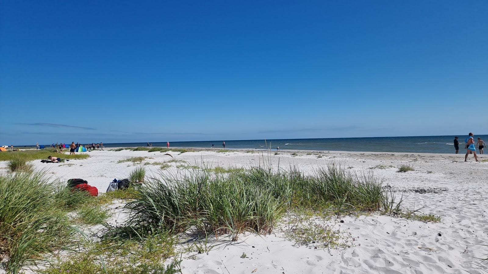 Foto van Dueodde Beach met wit zand oppervlakte