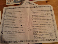 Menu / carte de Km Zero à Bacoli