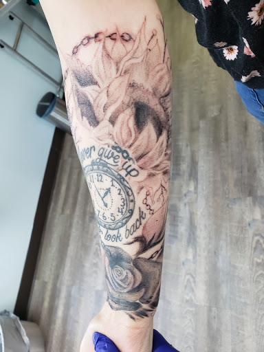 Explore jack the pumpkin king tattoo ideas, creative tattoo ideas in Lawrenceville, available at Steele Ink Studios Body Art