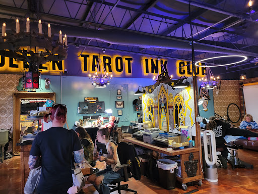 Explore tattoo ideas inside bicep, creative tattoo ideas in Winter Park, available at Golden Tarot Ink Club