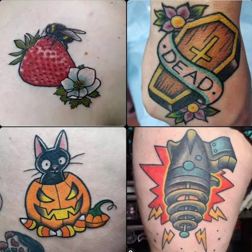 Explore dad son tattoo ideas, creative tattoo ideas in Yucca Valley, available at Strata Tattoo Lab LLC