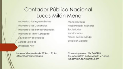 Contador Público Nacional Lucas Milán