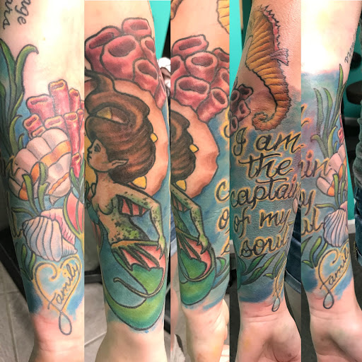 Explore children tattoo ideas, creative tattoo ideas in Kansas City, available at Golden Stag Tattoo and Gallery