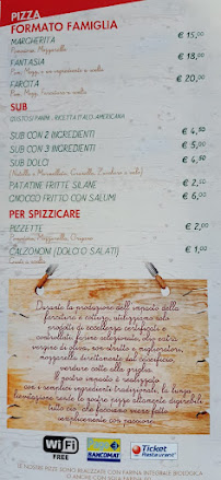 Pizza Story à Nova Milanese carte