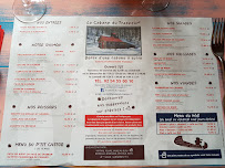 Lacabane du Trappeur SARL Lenawen à La Chaussée-Saint-Victor menu