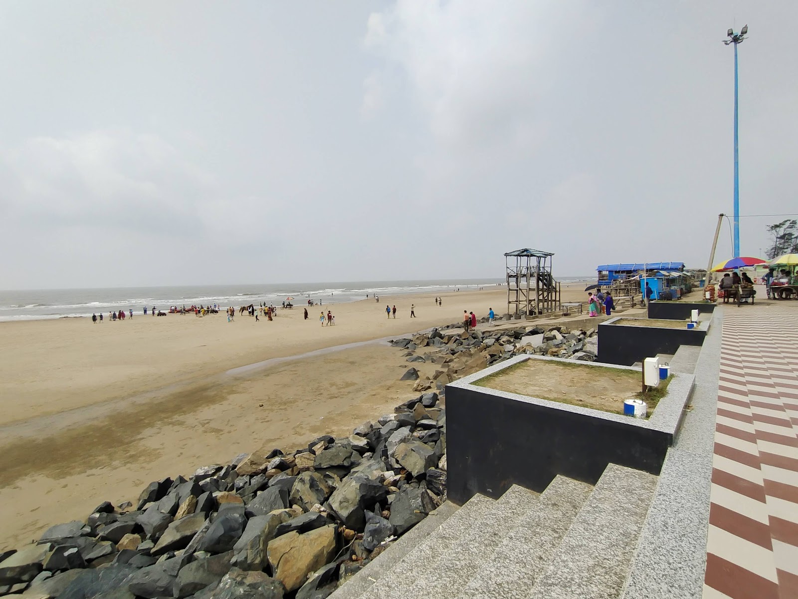 Foto van Mandarmani Sea Beach met recht en lang