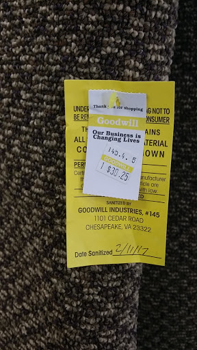 Thrift Store «Goodwill Cedar Road Retail Store», reviews and photos, 1101 Cedar Rd, Chesapeake, VA 23322, USA