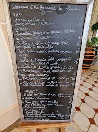 Menu / carte de Brasserie du manoir à La Trinité
