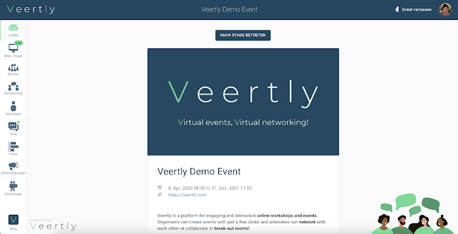 Kommentare und Rezensionen über Veertly - Online Events