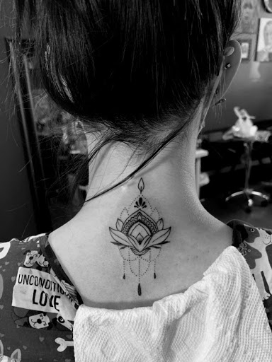 Explore flower name tattoo ideas, creative tattoo ideas in Los Alamitos, available at Mr. Inkwells Classy Tattoos