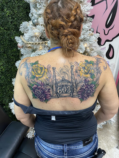 Explore skydive tattoo ideas, creative tattoo ideas in Conroe, available at Nicoles Tattoos and Piercings