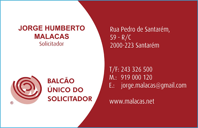 Avaliações doBalcão Unico Solicitador Jorge Humberto Malacas em Santarém - Advogado