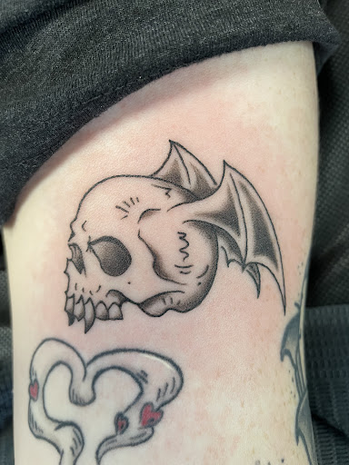 Explore music tattoo ideas sleeve, creative tattoo ideas in Anaheim, available at Autumn Moon Tattoo