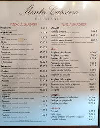 Menu / carte de Pizzeria Monte Cassino à Fontenay-aux-Roses