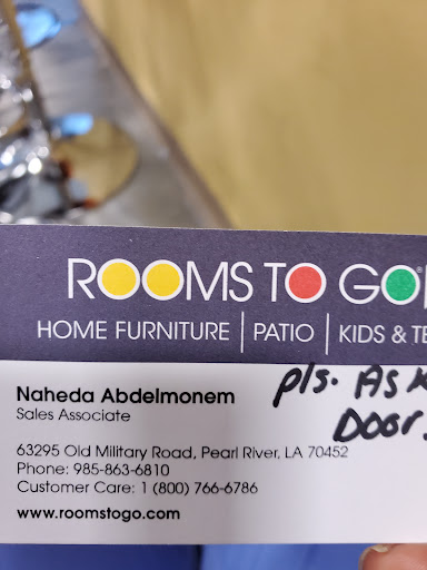 Outlet Store «Rooms To Go Outlet Furniture Store - Pearl River», reviews and photos, 63295 Old Military Rd, Pearl River, LA 70452, USA