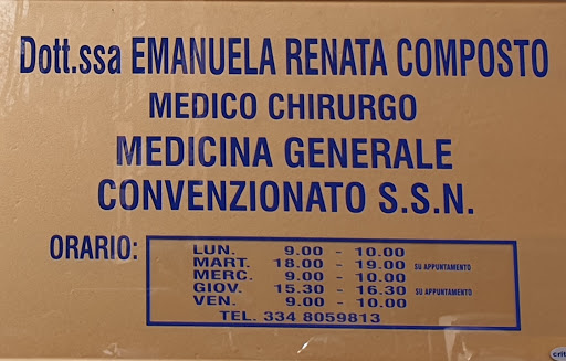 Dott.ssa Emanuela Renata Composto, Medico di medicina generale