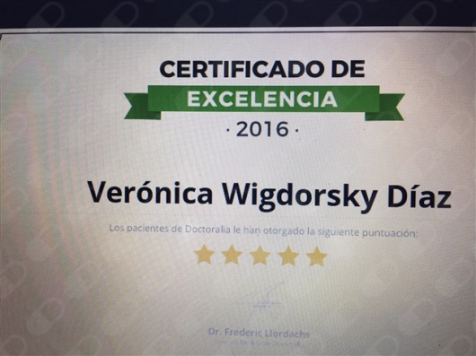 Ps Verónica Wigdorsky Díaz, Psicólogo - Psicólogo