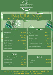 Menu du Pietrasanta à Treviglio
