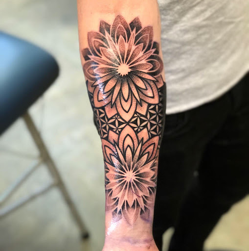 Explore master chief tattoo ideas, creative tattoo ideas in Senoia, available at Cornerstone Tattoo Gallery