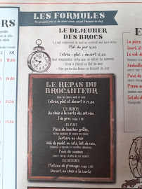 Les Brocanteurs à Rennes menu