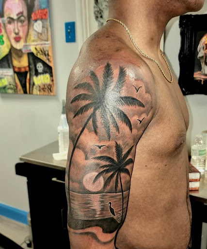 Explore rainbow bridge tattoo ideas, creative tattoo ideas in Tampa, available at Emphasis Tattoo