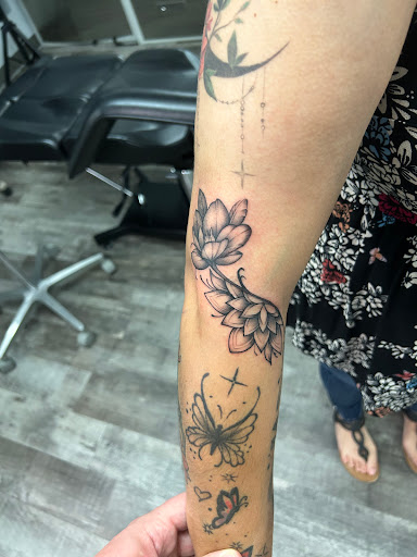 Explore arm tattoos ideas, creative tattoo ideas in Fort Worth, available at Dark Age Tattoo Studio Fort Worth