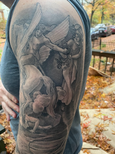 Explore gemini tattoo ideas for guys, creative tattoo ideas in Pittsburgh, available at inkadinkadoo tattoo studio