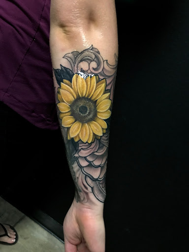 Explore girl thigh tattoo ideas, creative tattoo ideas in Mesa, available at Next Wave Tattoos and Piercings