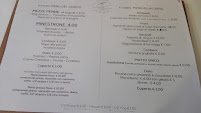 Restaurant La Vecchia Trattoria del Castello à Verzuolo (le menu)