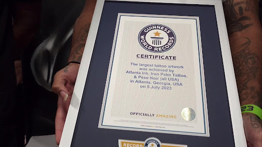 Explore black ink tattoo ideas, creative tattoo ideas in Atlanta, available at Iron Palm Tattoos & Body Piercing Atlanta