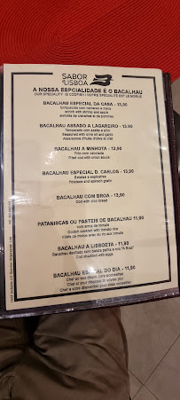 Sabor a Lisboa à Lisbon menu