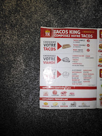 Tacos King à Lens carte