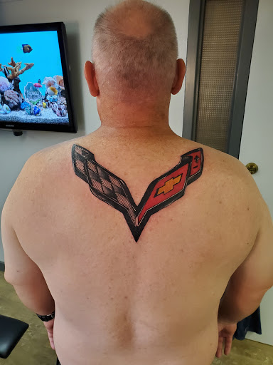 Explore mushu tattoo ideas, creative tattoo ideas in Kalispell, available at Swindler Ink