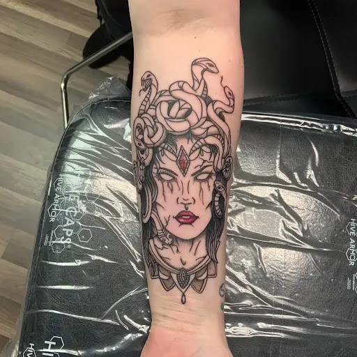 Explore marine corp tattoo ideas, creative tattoo ideas in Jackson, available at Branded By Brittany Ink
