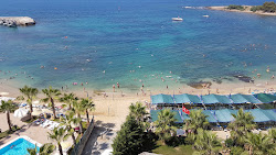 Foto von Avsallar beach und die siedlung