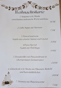 Carte du Ristorante Minela à Altlandsberg
