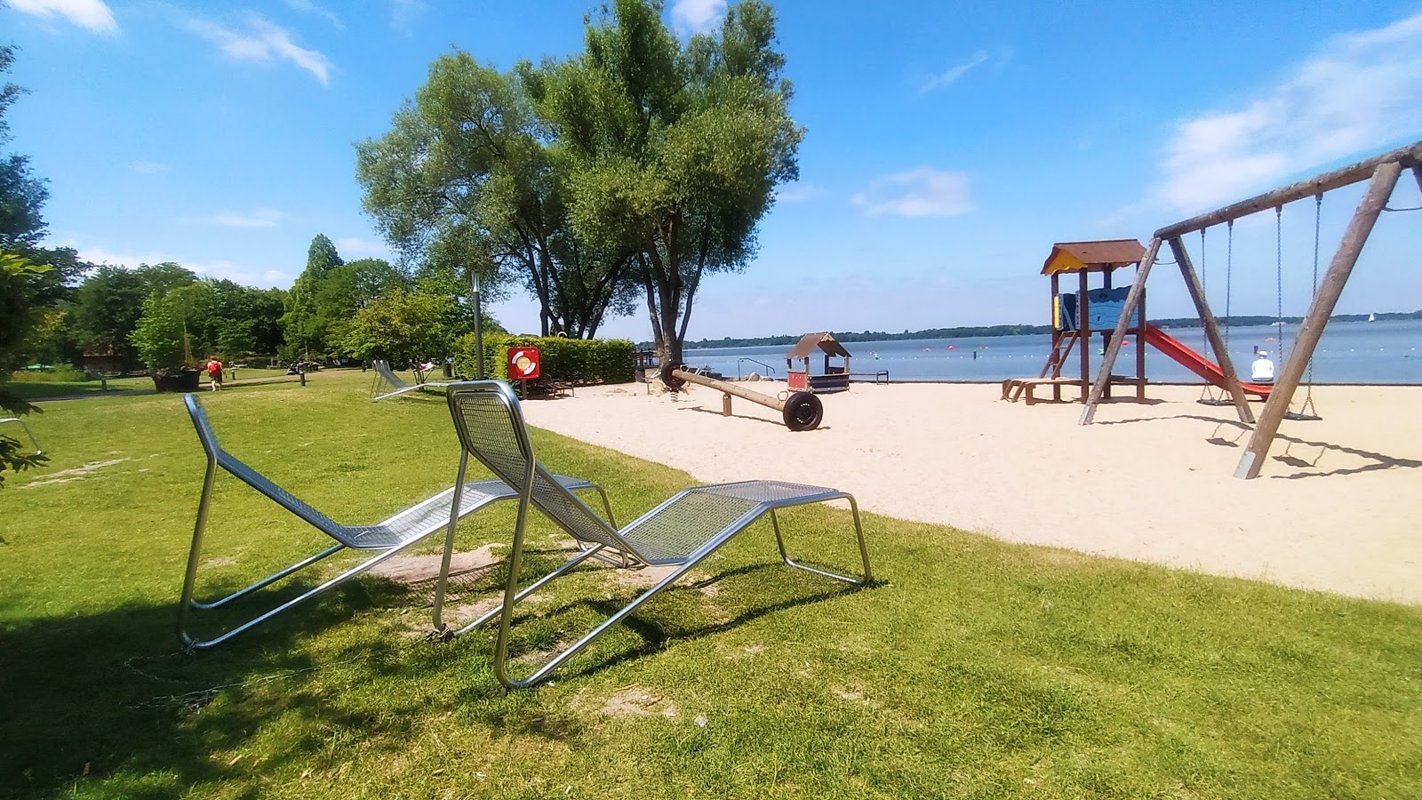 Foto van Kurpark met beige zand oppervlakte