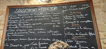 Restaurant italien L'Italien à Paris (le menu)