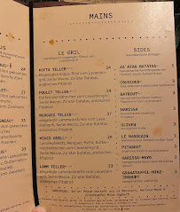 Menu / carte de LA PETITE AMAL | Moroccan Cuisine & Bar à Frankfurt