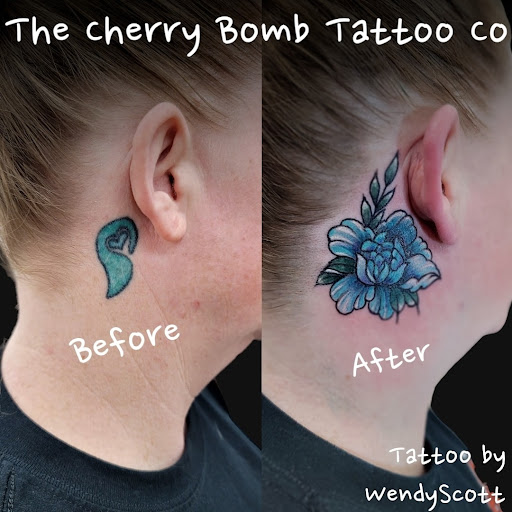 Explore to the moon and back tattoo ideas, creative tattoo ideas in Lees Summit, available at The Cherry Bomb Tattoo Co.