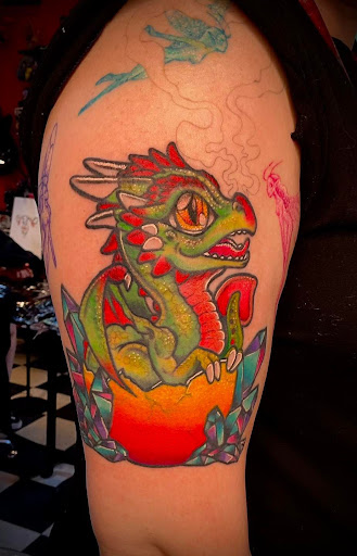 Explore d20 tattoo ideas, creative tattoo ideas in Dunbar, available at Artistic Creations Tattoo